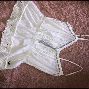 White Hollister tank top